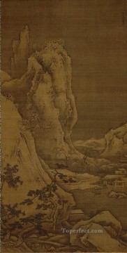 四季冬景色 1486年 殺生東陽 Oil Paintings